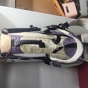 Purple and Cream Golf Bag